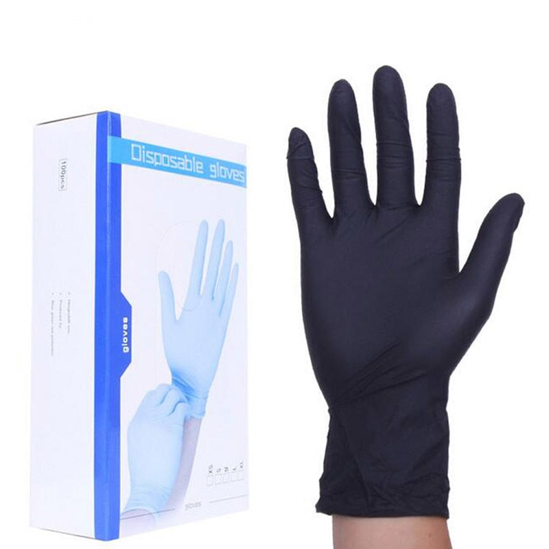Black Color Disposable Latex Gloves Garden Gloves For Home Cleaning Rubber Or Cleaning Gloves Universal Food Gloves