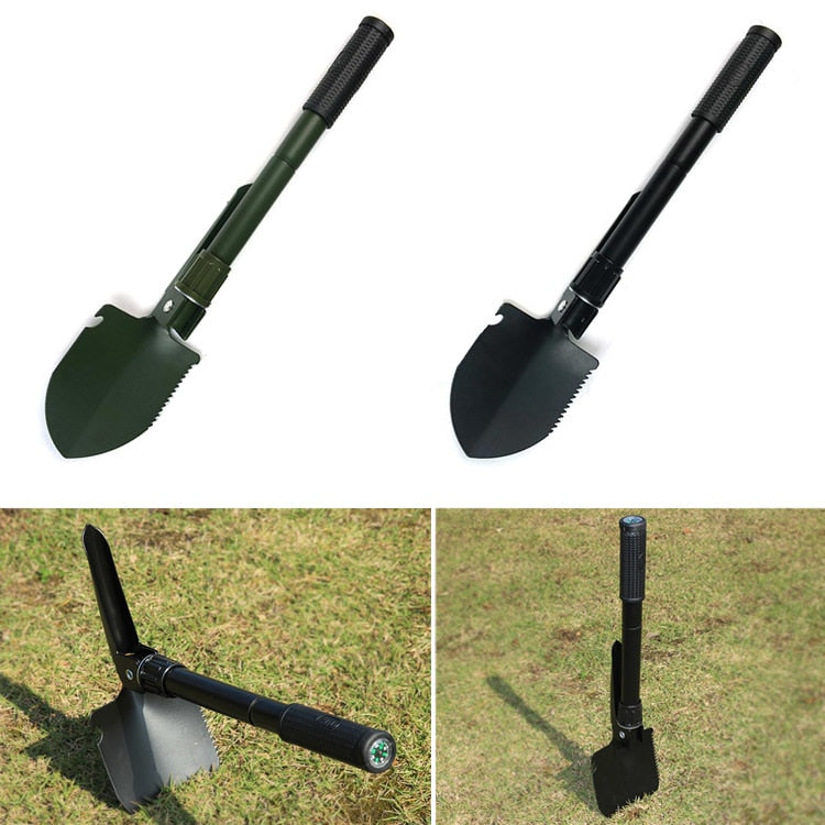 Portable Military  Folding Shovel Survival Spade Trowel Dibble Garden Camping Outdoor Emergency Palaplegable Tool --M25