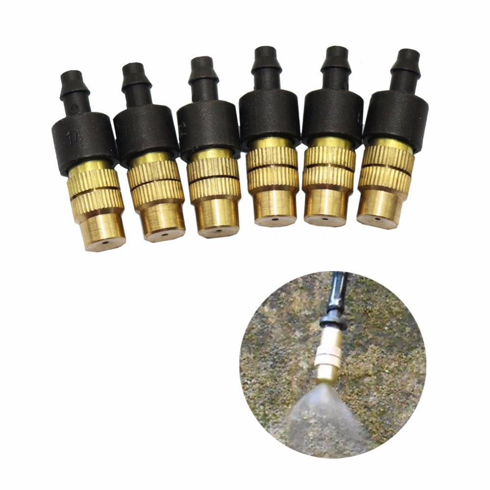 50 PCS Copper Watering nozzle Adjustable Atomization Drip Garden irrigation greenhouse vegetables Saplings Irrigation systems