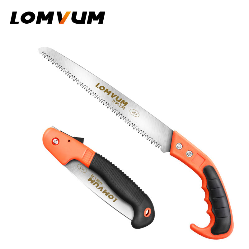 Lomvum 7/8 Inch Portable Trimming Hand Saw Folding Multifunctional Pruning Garden Decoration Tool Butterfly Knife SK5 Hacksaw